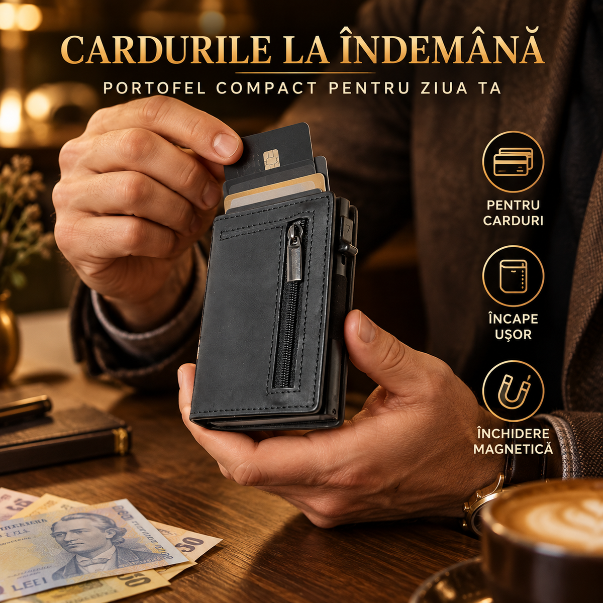 Portofel Compact CardFlow™